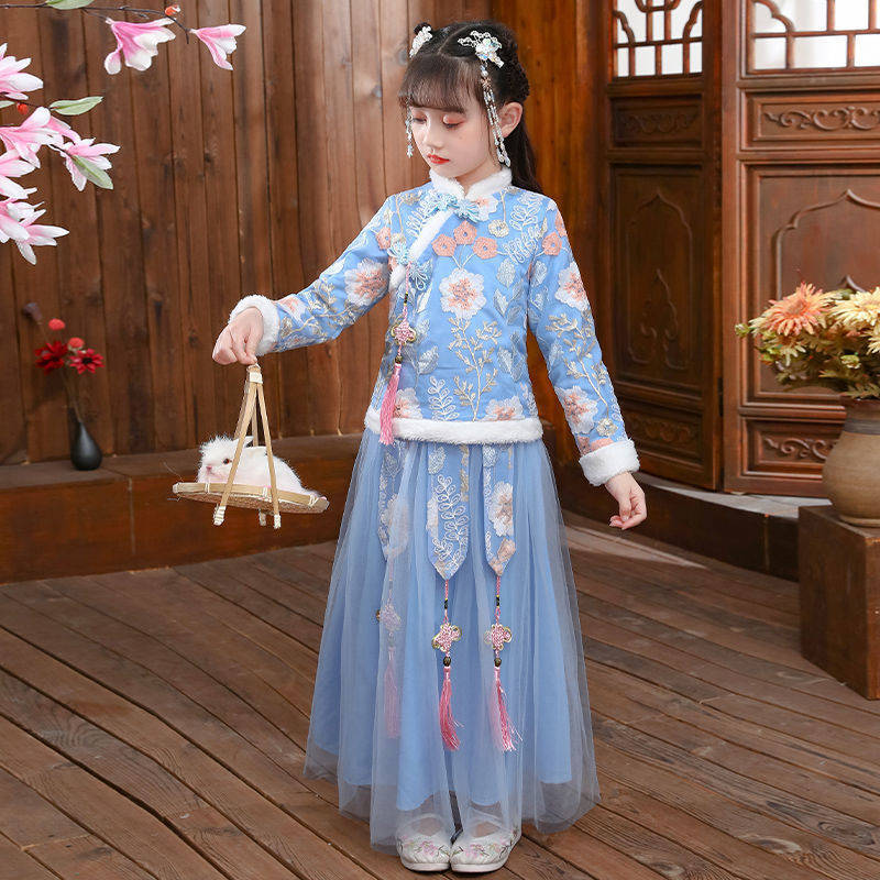 Winter Clothing For Baby Girl - 2024 çocuk sonbahar kış Hanfu kız