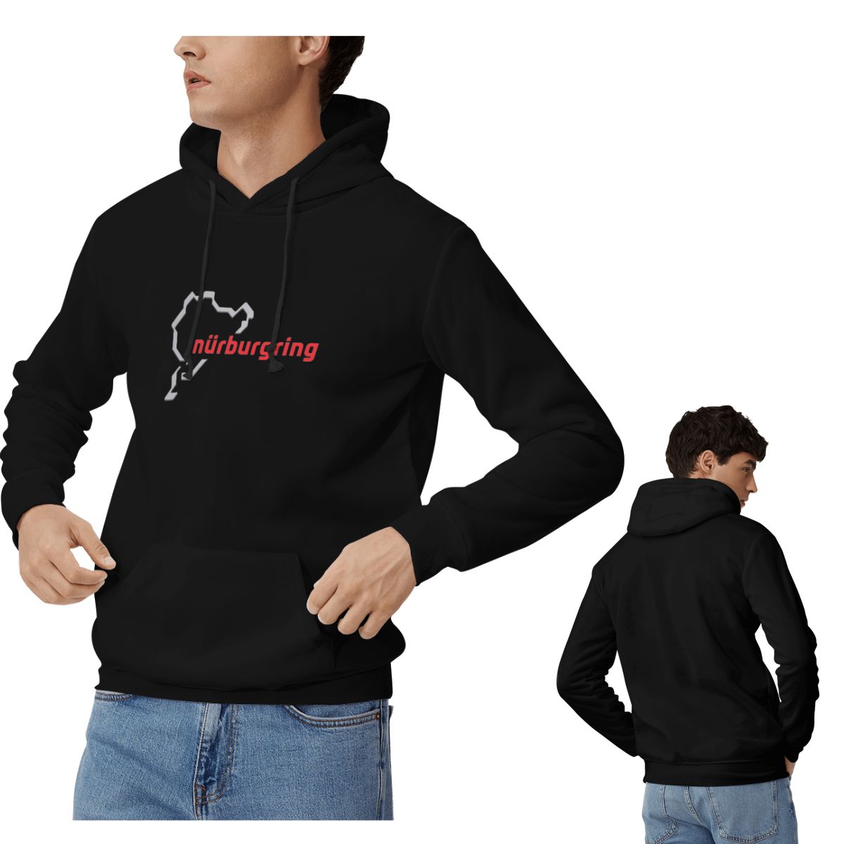 Winter Clothing Germany - Yarış Pisti Almanya Nurburgring Kapüşonlular Erkek