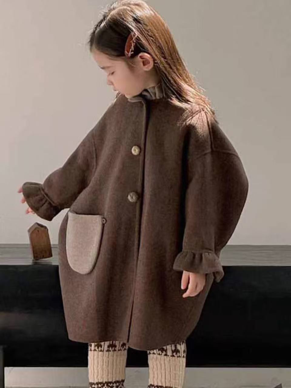 Winter Clothing Toddler - Kız Çocuk Yün Ceket 2026 Sonbahar