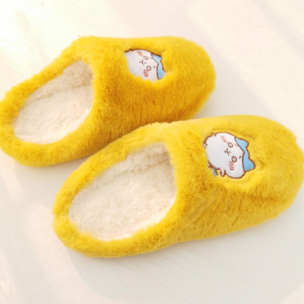 Winter Clothing Japan - Karikatür Ev Peluş Terlikleri Chiikawa Kawaii