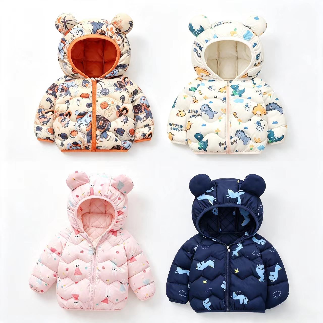 Winter Clothing Toddler - Çocuk Montu Bebek Karikatür Ceket Erkek