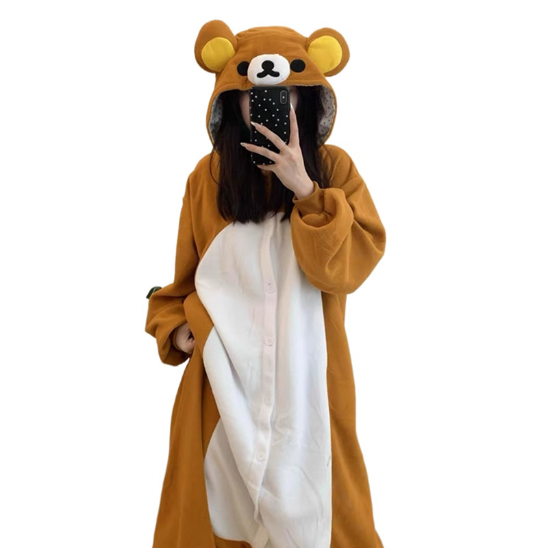 Winter Clothing Japan - Rilakkuma Kigurumi Onesies Relax Ayı Hayvan