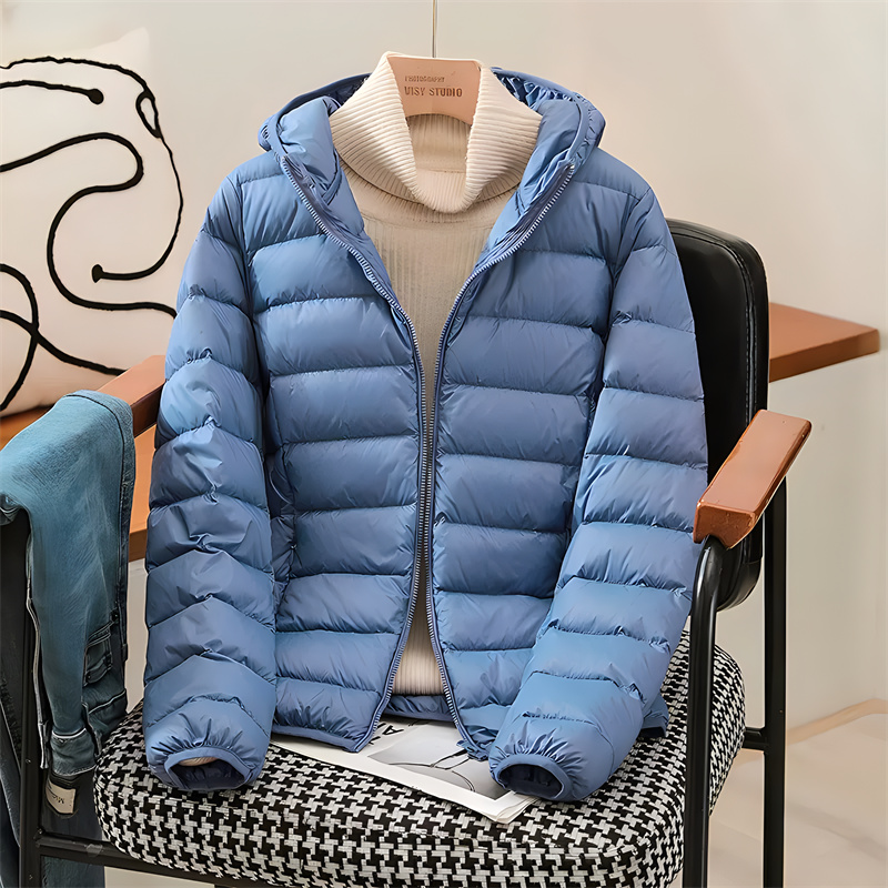 Puffer Jacket Women Down - Artı boyutu kadınlar kapşonlu kore İnce