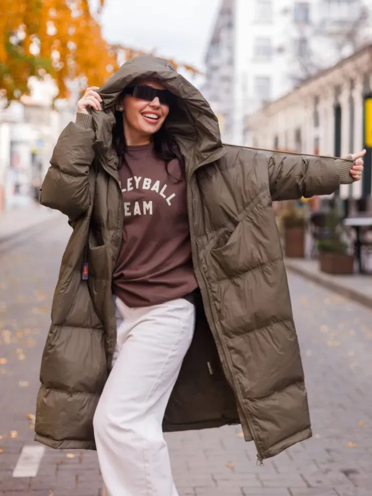 Puffer Jacket Women Down - Kadın Şişme Mont Kışlık Büyük Beden