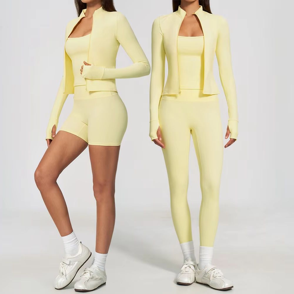 Winter Clothing Trends - Kadın Yoga Seti 3 Parça Egzersiz
