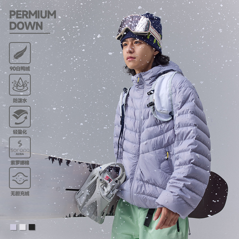 Puffer Jacket Women Down - Kaliteli Su Geçirmez 90% Beyaz Aşağı