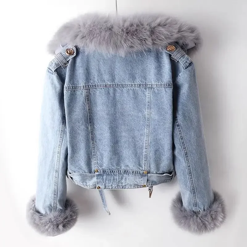 Kadınlar için denim ceket Kısa - Y2K Winter Clothing incelemesi ve fiyatı