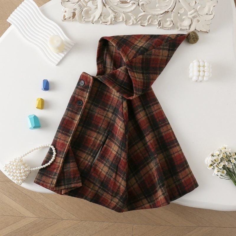 Kız Çocuk Ekose Pelerin Seviml - Winter Clothing For Baby Girl incelemesi ve fiyatı